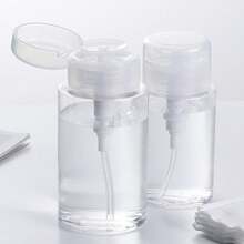 Ahania Acetone Holder 100ml/150ml Transparent Push Down Pump Bottle Makeup Remover Refillable Reusable - Nhiều màu - Xem 2