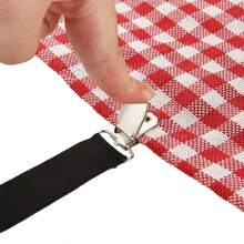4 pièces de fixations élastiques ajustables pour draps/couettes/couvertures, pinces de fixation extensibles de forme triangulaire pour draps, housses de matelas, coussins de canapé, pinces pour couette, pinces métalliques