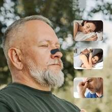 60*22mm英文冷封纸杏色、白色、黑色3色透气鼻贴多种选择鼻塞扩张、防打鼾鼻扩张器