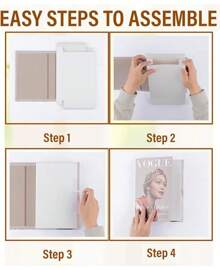 Luxury Large |   4 PCS Decorative Books Home Decor |   Coffee Table Book Decor |   Faux Books Decoration |   Aesthetic Shelf & Bookshelf Decor Living Room, Bedroom, Or Office - 套房_大 - 查看 4