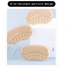 5pcs/Set - 2pcs Beige Toe Cushion, 3pcs Black Heel Grip, Thickened Shoe Inserts To Reduce Shoe Size, Foot Protection Pads For High Heels, Prevent Friction & Slippage
