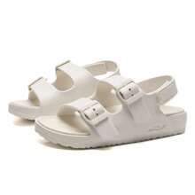 Skechers FOAMIES 女式轻便休闲模压凉鞋，舒适一脚蹬凉鞋 111597-WHT - 白色 - 查看 4