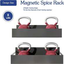 1 pièce Porte-épices magnétique, convenant au réfrigérateur et au four, boîte de rangement multifonction pour réfrigérateur économisant l'espace