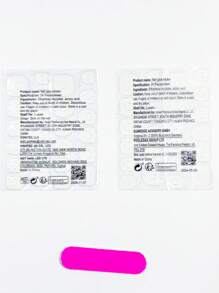 24件長型杏仁形亮紅色假指甲套裝，可立即升級您的外觀，配搭果凍黏貼釘檔，適合女孩日常使用，壓克力貼釘(指甲用品) - 紅色 - 查看 7