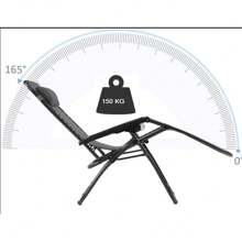 2 Sillas tumbona Silla Reclinable de Gravedad Cero 2 unidades para Jardín, Terraza, Piscina, Playa y Balcón – Tumbona Plegable Ergonómica con Respaldo Ajustable hasta 165° y Sistema de Bloqueo – Estructura de Acero Resistente con Capacidad de Carga de 120 kg – Tejido Transpirable para Máximo Confort – Silla de Descanso Portátil y Ligera con Reposacabezas Desmontable y Protección Antideslizante para Uso en Exteriores
