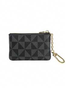 Coin Purse Mini Zip Key Chain Pouch Change Wallet Coin Pocket For Women Credit Card ID Key Headset Lipstick - Multicolor - View 13