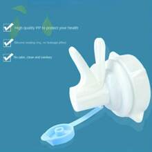 1 pieza Dispensador de agua manual de 3.94 pulgadas con tapa a prueba de polvo, tamaño universal para botellas de agua, cocina, oficina, accesorio para camping