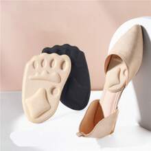 2 Pairs Non-Slip, Cushioned Half Insole Pads, Thick Forefoot Cushion For Women High Heels, Reduce Shoe Size