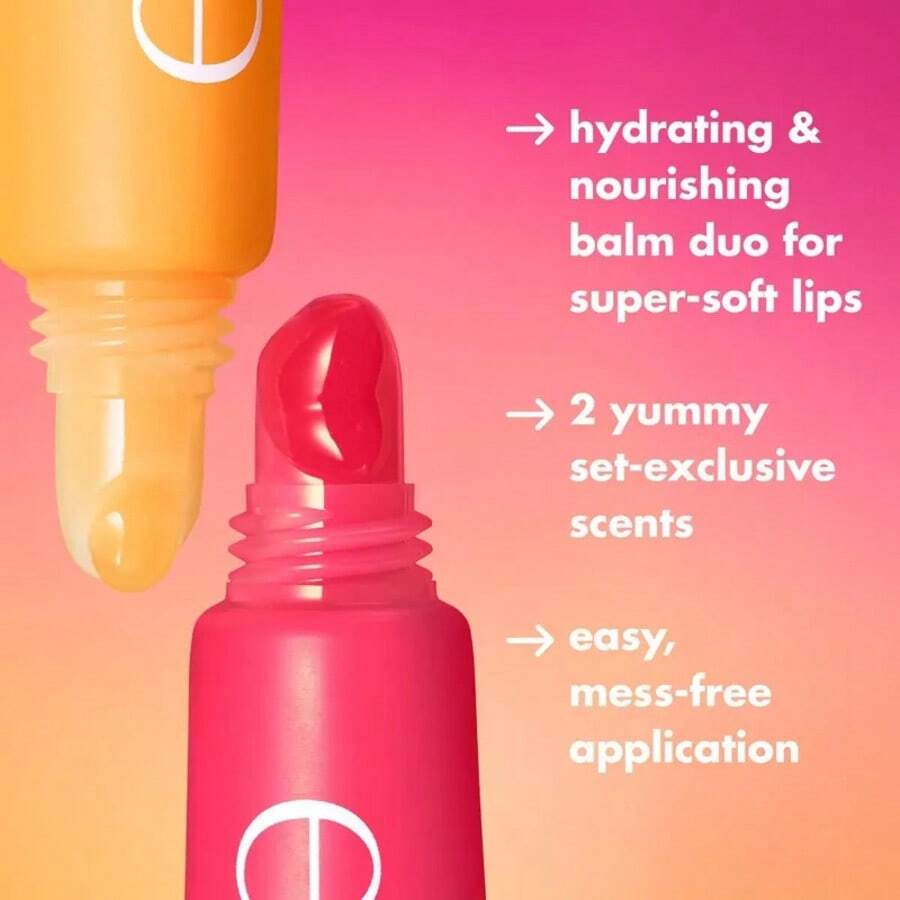 2-Pack Lip Balm Duo (0.21oz Each) - Squeeze Me More For Soft, Kissable Lips