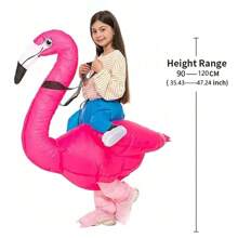 1 件火烈鸟充气服装圣诞吉祥物服装女款卡通动漫吉祥物角色扮演派对情人节万圣节 - 彩色 - 查看 12