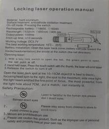 puntero láser de largo alcance - Negro - Ver 6