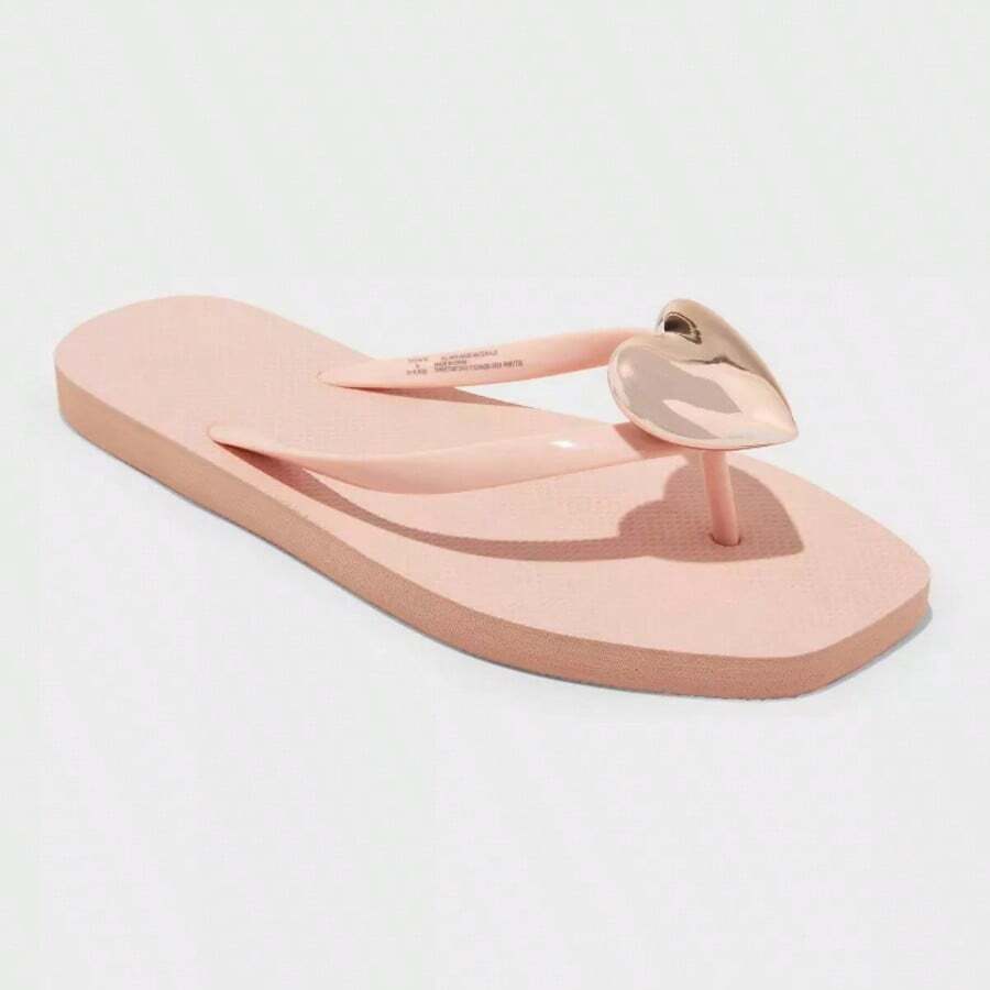 Women's Heart Thong Flip Flop Sandals - Shade & Shore™ Roseanne Blush - 1 - 查看 1