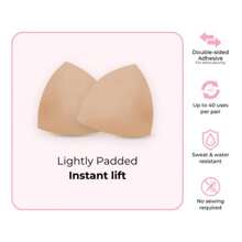 BOOMBA Invisible Lift - Patented Sticky Fashion Bra Inserts Prevents Nipple Slips No Sewing Required Low Cut Tops Womenswear - Coo - View 4