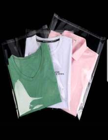 100 bolsas de celofán con adhesivo medidas 30x30 cm organizador empaques almacenamiento regalos manualidades papelería alimentos embalaje transparente resistente multiusos - transparente - Ver 2