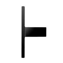 10PCS Matte Black Aluminum Door Handle For Kitchen Cupboard Drawer Square Design - Black - View 6