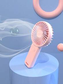 1 件便携式 USB 可充电迷你风扇带底座，400mAh，适合夏季户外活动、海滩、运动、办公室、教室、派对和日常生活