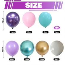50 piezas de globos de látex metálicos cromados de 10 pulgadas en colores surtidos, aptos para bodas, cumpleaños, San Valentín, decoración de fiestas y Navidad
