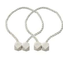 2pcs Magnetic Window Curtain Tiebacks, Cube Shaped Curtain Clips For Curtain Holdback, Curtain Ties, Curtain Hooks, No Drill Window Curtain Holders - one-size - View 4