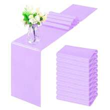 1PC/10PCS Shiny Satin Table Runner, Satin Solid Color Table Mat,Perfect Home And Wedding Decoration For Parties, Engagements, Birthdays, Hotels And Homes - Multicolor - View 18