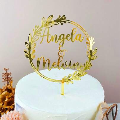 Decorazioni personalizzate per torte nuziali, targhette "Signor e Signora" personalizzate per decorare torte, adatte per matrimoni country, feste di fidanzamento, anniversari e decorazioni per torte con nomi degli sposi, articoli da tavola personalizzati per matrimoni, vacanze estive e altre occasioni, decorazioni per feste, industriale