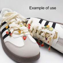 2/16Pcs Enamel Fruit Charm Alloy With Lobster Clasp Necklace Pendant Bracelet Keychain Jewelry DIY Hair Accessory Shoes Purse Bag Hanging Decoration