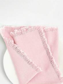 1PC Embroidered Personalized Linen Napkins Linen Dinner Napkins With Fringe Edge, Napkins Cloth Washable Perfect For Spring Holidays, Easter Day,Mother's Day Gifts - Multicolor - View 13