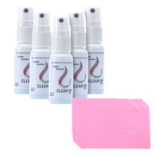 Kit 5 de Limpa Lentes Celular Tv Tablet com 5 Flanelas Cor Rosa