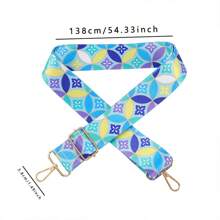 1pc Fashionable Adjustable Printed Detachable Shoulder Strap, Versatile Luggage Accessory Flower Floral Butterfly