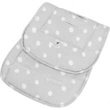 Nap Baby Silla para Carriola para Bebe, Protector de Carreolas Modernas para Bebe ó Porta Bebé en 100% algodón - Cubre Carreola Lunares - Blanco - Ver 2