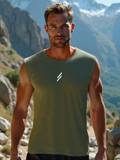 男士宽松无袖运动背心，透气舒适，适合健身、跑步、篮球、骑行、瑜伽、舞蹈、户外运动和休闲日常穿着，时尚百搭