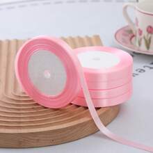 1 rouleau/5 rouleaux/10 rouleaux Ruban polyester satin large de 1 yard/0,6 cm pour mariages, décorations, artisanat DIY, conception florale, emballage de cuisson
