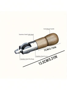 1 套专业皮革工艺缝纫锥子套件，快速缝纫机缝纫工具适用于 DIY 手工修复，带针 - 彩色 - 查看 7