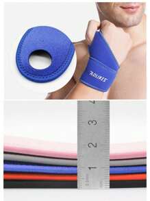 AOLIKES 1pc Sports Fitness Wrap Bandage, Adjustable Wrist Support For Weightlifting, Basketball - Multicolor - View 9