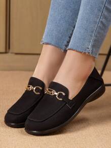 New Casual Canvas Slip-On Loafers, Comfortable & Versatile Mother Shoes, Soft Bottom Flat Moccasins