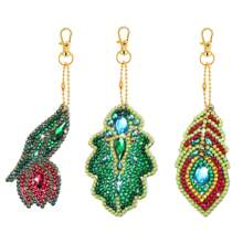Diamond Painting Keychain Kit, Diamond Art Keychain, Diamond Painting Kit For Children, Bag Keychain Ornament, 5D Double-Sided Dot Diamond Butterfly And Heart Keychain, Suitable For Kids And Adults, DIY Craft