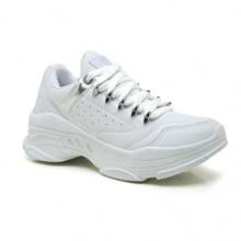 Women's Chunky Sneakers Metallic - 白色/銀色 - 查看 3