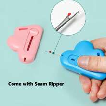 1 件 2 合 1 可调节接缝指南，内置接缝拆除器，2025 缝纫机用新型磁性接缝指南，2 合 1 穿线器接缝拆除器，适合工艺爱好者