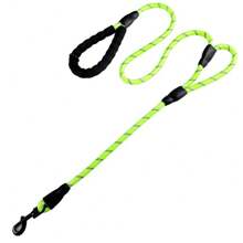 2-Handle Anti-Burst Dog Leash, Premium Quality Dog Leash With Soft Grip Handle - Durable, Suitable For Training, Walking And Outdoor Recreation - Great For Camping And Backyard Play With Pets Of All Sizes, Nylon Reflective Long Dog Training Leash, Dual Pet Leash For Small/Medium/Large Dogs