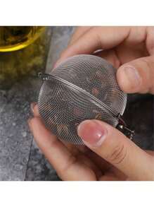 1pc, Mesh Seasoning Ball, Spice Ball, Metal Tea Bag, Tea Ball, Tea Strainer, Tea Steeper, Mesh Tea Infuser, Premium Tea Filter, Mesh Tea Filter, Creative Tea Separator, Kitchen Accessaries, Kitchen Tool