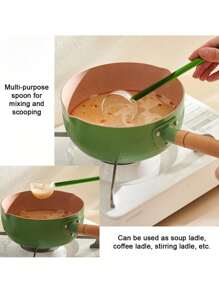 Multicolor High Borosilicate Glass Spoon, Kitchen Accessories, Kitchenware, Heat-Resistant Kitchen Spoon, Milk Coffee Salad Spoon, Long Handle Baking Stirring Spoon, Dessert Stirring Spoon, Hot Oil Spoon, Very Suitable For Milk, Coffee, Tea, Cocktails, Soup, Cold Drinks, Desserts, Etc., Suitable For Bars, Banquets, Parties, Restaurants And Homes, Ideal Gifts. Mother's Day Gift - Multicolor - View 9