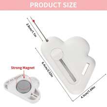 1 件 2 合 1 可调节接缝指南，内置接缝拆除器，2025 缝纫机用新型磁性接缝指南，2 合 1 穿线器接缝拆除器，适合工艺爱好者