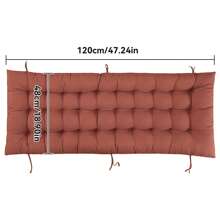 1pc Ergonomic Polyester Soft Seat Cushion With Soft Back Support, Thick Outdoor Pad, Hand Washable, Bedroom Essential, Home Decor