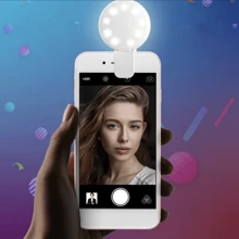 Portable Rechargeable USB Camera Clip Photography Video Mobile Phone LED Ring Selfie Light,Camera Light