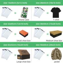 10-100Pcs Bolsas de Envío para Embalaje Bolsa de Mensajería S Sello Adhesivo Bolsas de Correo Blancas Bolsa de Almacenamiento - Blanco - Ver 6