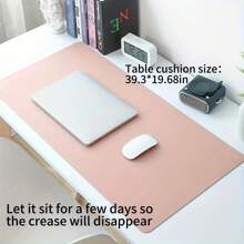 1pc Elegant Pink Premium Desk Pad - Faux Leather, Non-Slip, Waterproof & Stain-Resistant - Ideal For Office And Study, Available In Multiple Sizes - View 11