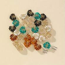 30pcs  Retro  Gold  Maple  Leaf Beaded  DIY  Necklace  And  Bracelet  Kit-Versatile  And  Stylish  Jewelry Making Supplies - Maple Leaf - View 3
