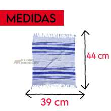 Cotton Cloth Tortilla Napkins With Fringes, Stripe Design, Made In Mexico. Table Napkins, Kitchen Fabrics, Tablecloths, Table Linens.