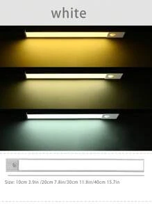 Rectangle Soft Light Sensor Lamp, Wall Shaped Light, Interior Decoration Lamp, LED Light, Multi-Color Sensor Light, Strip Light, Cabinet Light, Sensor Light, LED Sensor Light, Motion Sensor Light