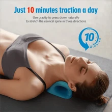 1pc EVA Neck & Shoulder Relaxer, C-Shape Cervical Pillow, Neck Stretcher And Alignment, Spinal Massage Cushion, Neck & Shoulder Relaxation And Stretching Tool, Cervical Traction Device Pillow - Gift For Neck/Shoulder Pain Relief