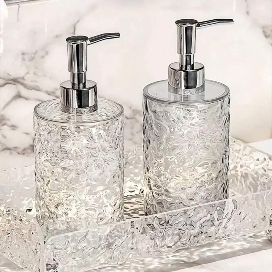 1pc Luxury Foaming Hand Soap Dispenser - Refillable Bathroom Shower Gel Bottle With Press Pump